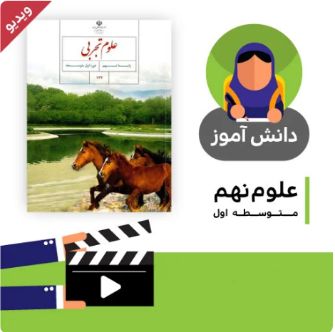 آموزش درس رفتار اتم ها با یکدیگر کتاب علوم نهم متوسطه به صورت فایل انیمیشن